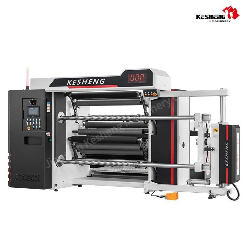 High Speed Horizontal Slitting Machine for Plastic Flim