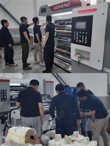 KWF-JK Slitting Machine Live Trial By Japanese Customers